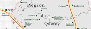 Région du quercy. domaine des terres blanches